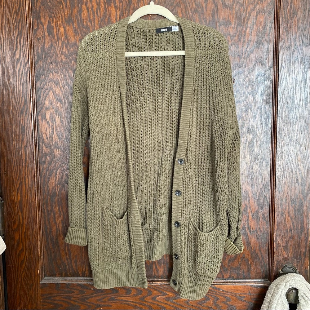 Urban outfitters Olive green knit cardigan